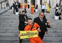 Ley de Glaciares: activistas saltaron la reja del Congreso y hay detenidos