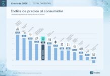 La inflación de enero fue de 2,9% y acumuló 32,4% en doce meses