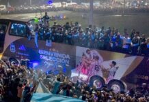 Messi fue de Miami a Rosario: Una multitud recibió a la Selección de Scaloni en Ezeiza