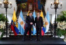 Milei y Noboa encabezaron la firma de acuerdos bilaterales en Quito